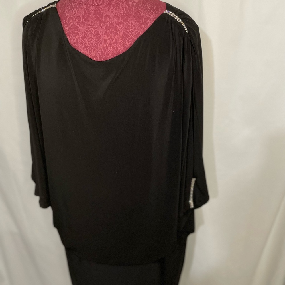 Betsy & Adam | Black W/Rhinestones Open arms